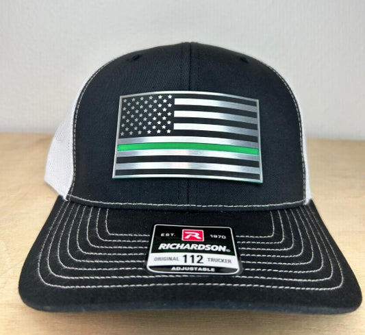 Richardson 112 Acrylic Patch US Flag with Thin Line Supporter