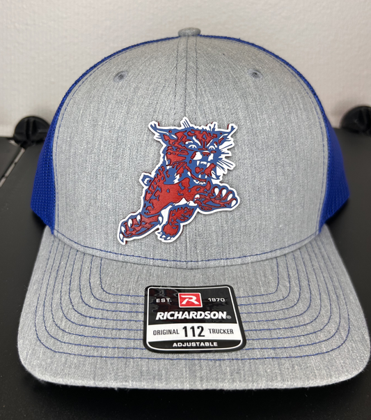 Edinburg Leaping Bobcat in Tri-Color Acrylic Patch